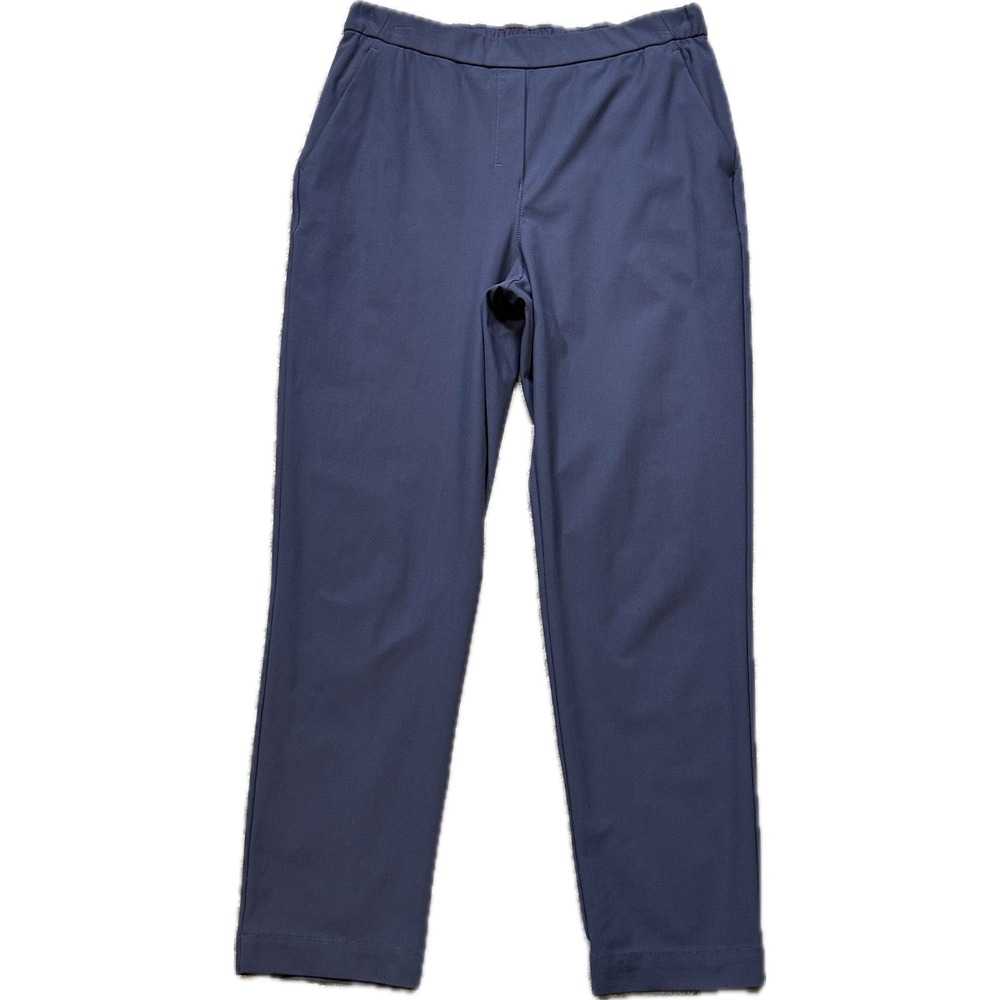 Lululemon Your True Trouser 7/8 Pants 8 Cadet Blue W5DB9S Elastic Waist Travel